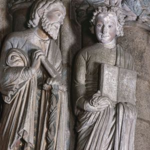 Arcos Laterales del Pórtico de la Gloria - Catedral de Santiago